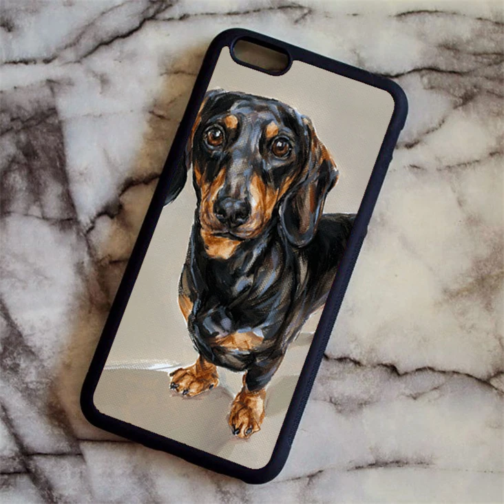 Армейский зеленый Чехол для телефона KETAOTAO Daschund с изображением колбасы собаки и животных для iPhone 4S 5C SE 5 5S 6 6 s 7 8 Plus X чехол из мягкого ТПУ резины силикона - Цвет: Армейский зеленый