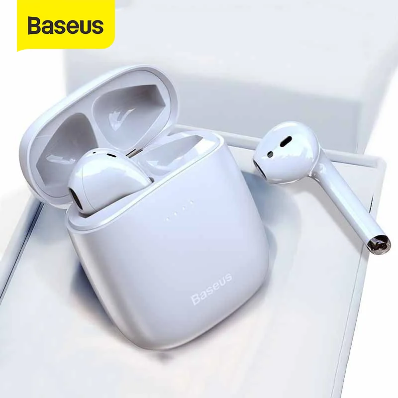 Baseus TWS беспроводные Bluetooth наушники W04 Pro Наушники Hi-Fi звуковые спортивные с