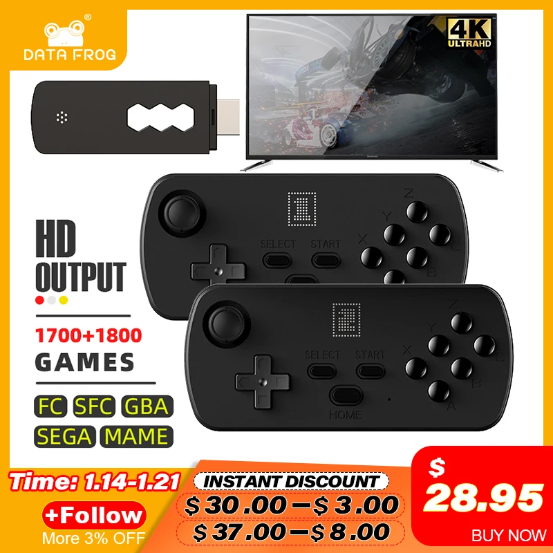 data frog retro video game console