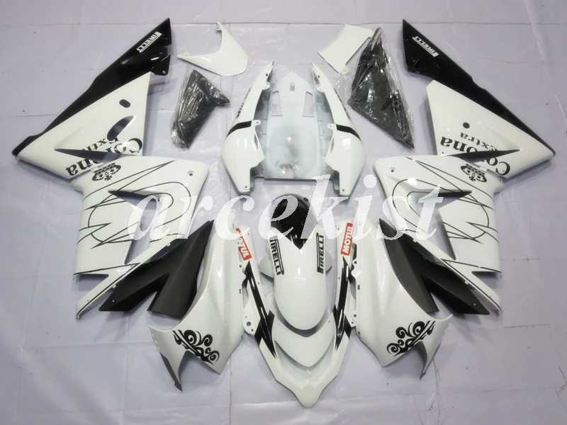 4 подарки ABS мотоцикл обтекатели комплект подходит для kawasaki Ninja ZX10R 2004 2005 04 05 10R ZX-10R Обтекатели белый