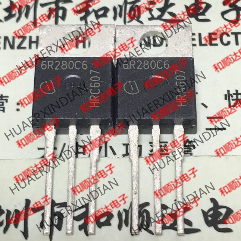 5 шт., новые оригинальные кнопки IPP60R280C6 6R280C6 TO-220F 600V 13.8A