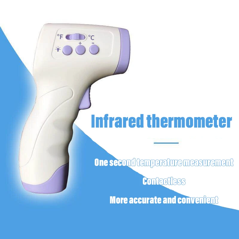 

Ir Infrared Thermometer Digital Temperatur Measure Temperature Gun Non-contact Forehead Surface Temperature Instruments For Baby