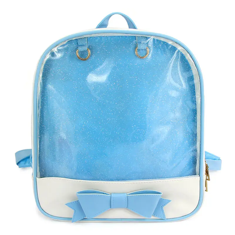 Blue STEAMEDBUN Ita сумка конфеты рюкзак бантом Kawaii окно мешок - Цвет: Blue