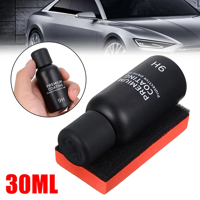 

30mL 9H Paint Care Car Polish Liquid Ceramic Coat Anti-scratch Auto Detailing Glasscoat Super Hydrophobic Glass Coating
