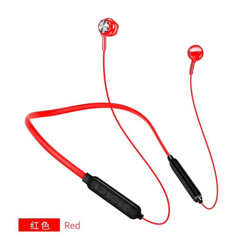 Waterproof Sport Earbud Earphone Bluetooth 5 0 Wireless Headset Magnetic Neckband Earphones IPX5 with Noise Cancelling Mic