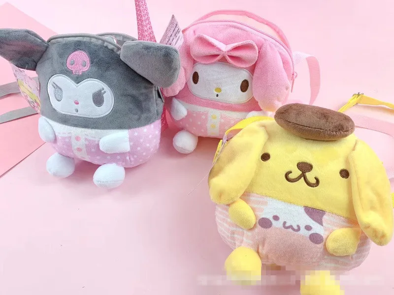 60 шт./лот " плюшевый Кошелек Sanrio KT My melody мягкий чехол для мобильного телефона Cinnamoroll Собака Мягкие плюшевые сумки для игрушек кулон