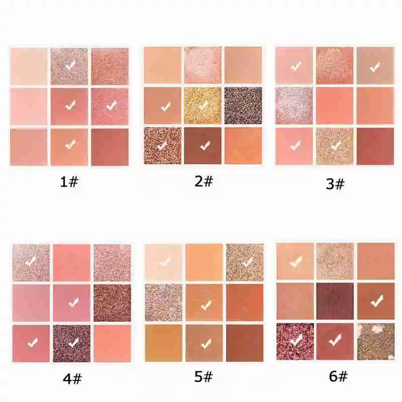 

9 Colors Eyeshadow Palette For Students Waterproof Long Lasting Easy to Wear Matte Glitter Shimmer Pigmented Eyeshadow