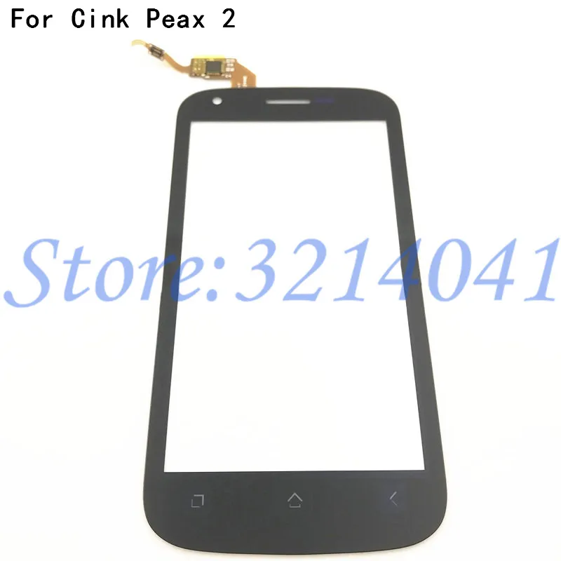 Tested Touch Screen Panel 4.5 inches For Wiko Cink Peax Cink Peax 2 Touch Screen Digitizer Front Glass Sensor