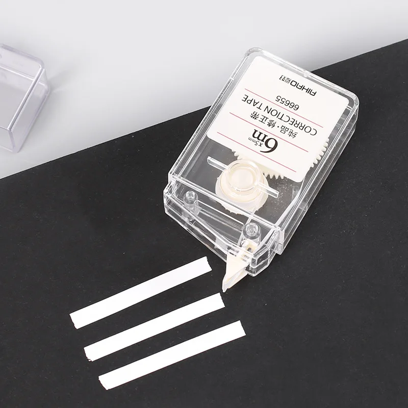 Correction Tape 6m Portable Korean Stationery Transparent White Out Corrector Student Prize School Accessories Office Supply