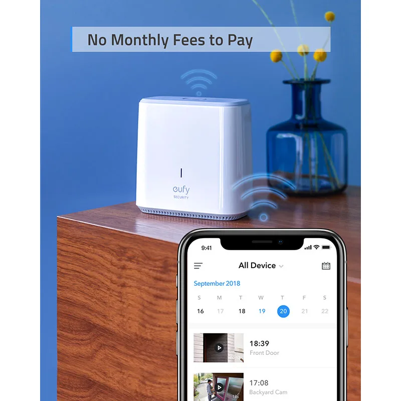 Eufy безопасности eufyCam E беспроводная система камер домашней безопасности, срок службы батареи 365 дней, HD 1080 p, IP65 Всепогодный, ночное видение