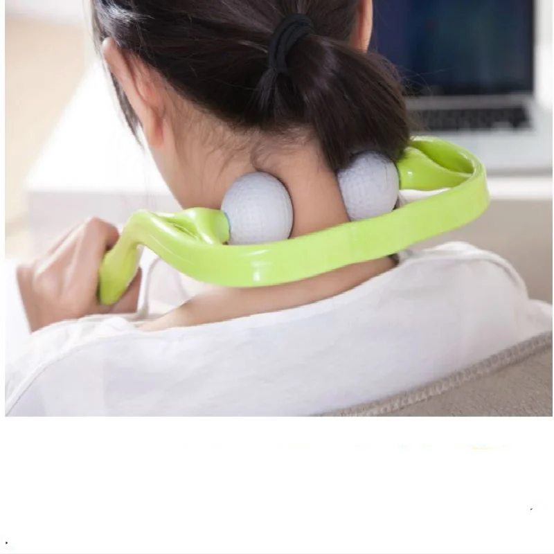 Дропшиппинг пластиковая точечная терапия давления Массаж шеи массажер 3 цвета шеи массажер для шеи плеча триггер точка