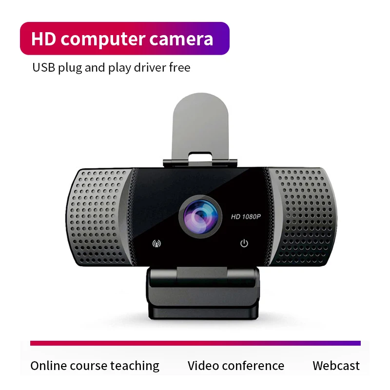 

1080P full HD auto focus USB Webcam with tripod with privacy cover Web Camera with Microphone for PC Desktop computer Laptop