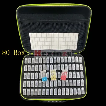 

7 Colors 20/40/80 Grid Diamond Painting Cross Stitch Accessories Tool Box Container Diamond Storage Bag Case Embroidery Mosaic