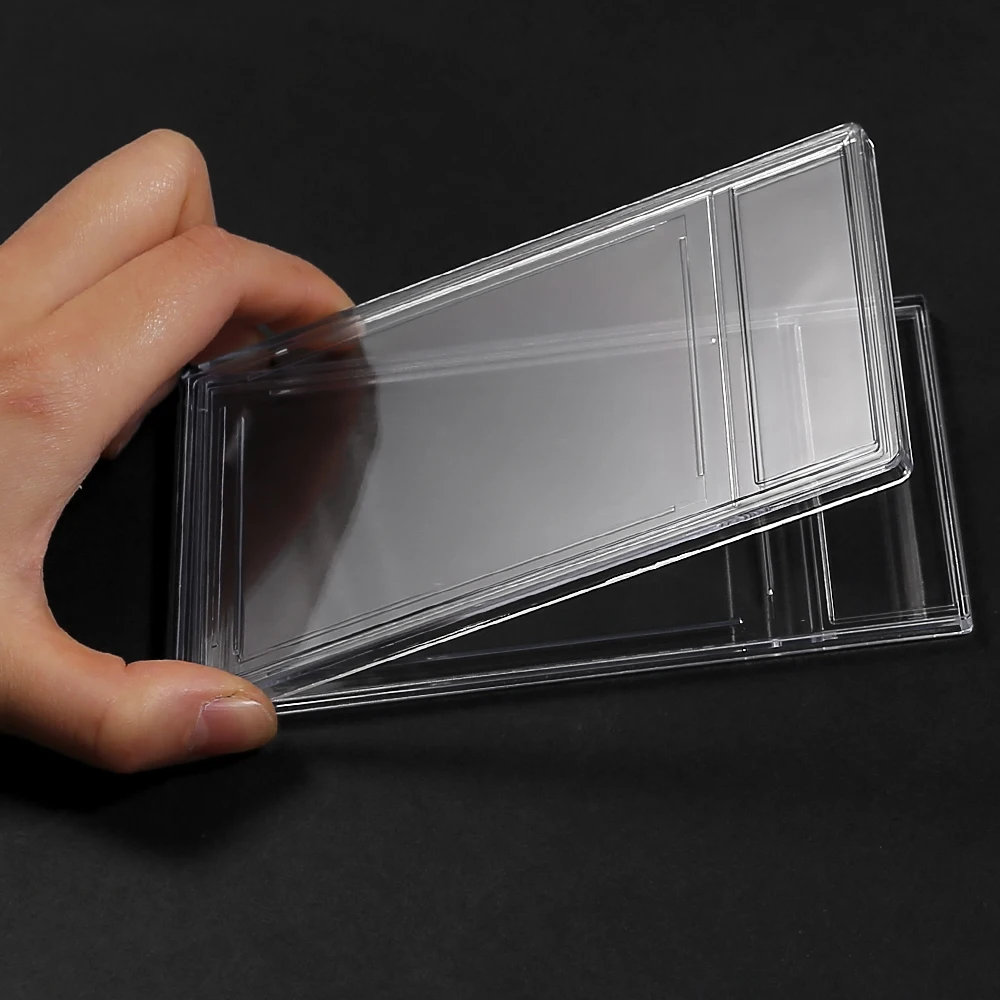 Acrylic Jumbo Game Star Card psa Slabs Case Professional Grading Playing Card Plastic Slab Sleeves Holder Ultrasonic Type