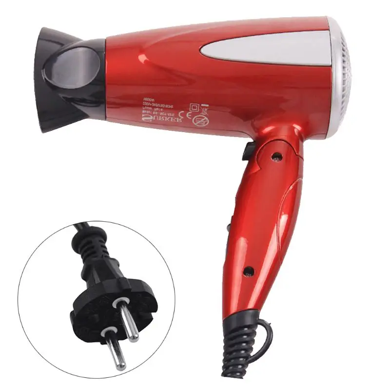 Professional Foldable Hair Blow Dryer 1800W Heat Blower Hot Cold Wind Salon EU Plug | Бытовая техника