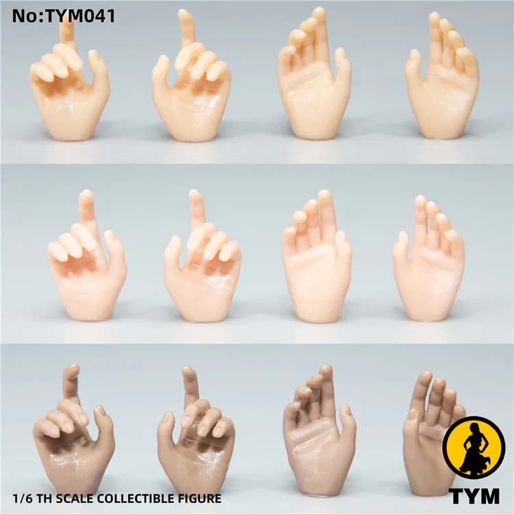 

[ESTARTEK] TYM TYM041 1/6 Female Gunman Hand Types Gun-hold Hands for 12inch Phicen Tbleague Body Figure DIY
