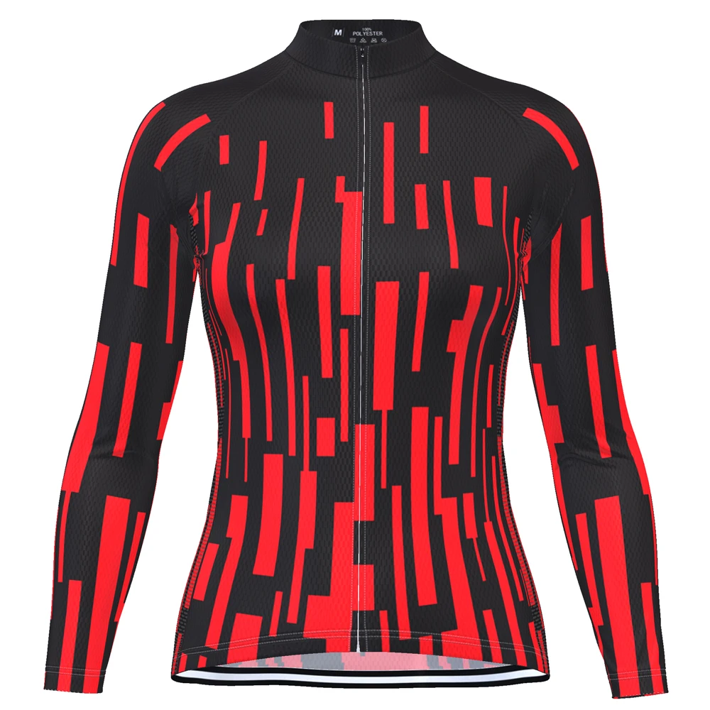 HIRBGOD, новинка, женская футболка с длинным рукавом для велоспорта, топ для команды, для спорта на открытом воздухе, женская одежда для велоспорта, Рождественская одежда для велоспорта, HK122