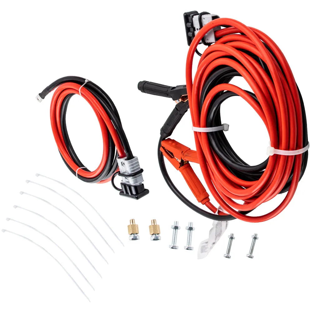 1 Gauge Quick Connect Car Booster Cable with Storage bag Jumper Cables 30 ft 