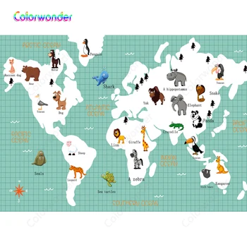 

Animals Photography Background Baby Shower Happy Birthday Party Lion Elephant Backdrop family for child