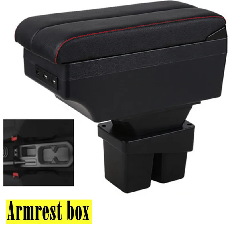 Для Suzuki jimny подлокотник коробка USB зарядка увеличение двойной слой центральный