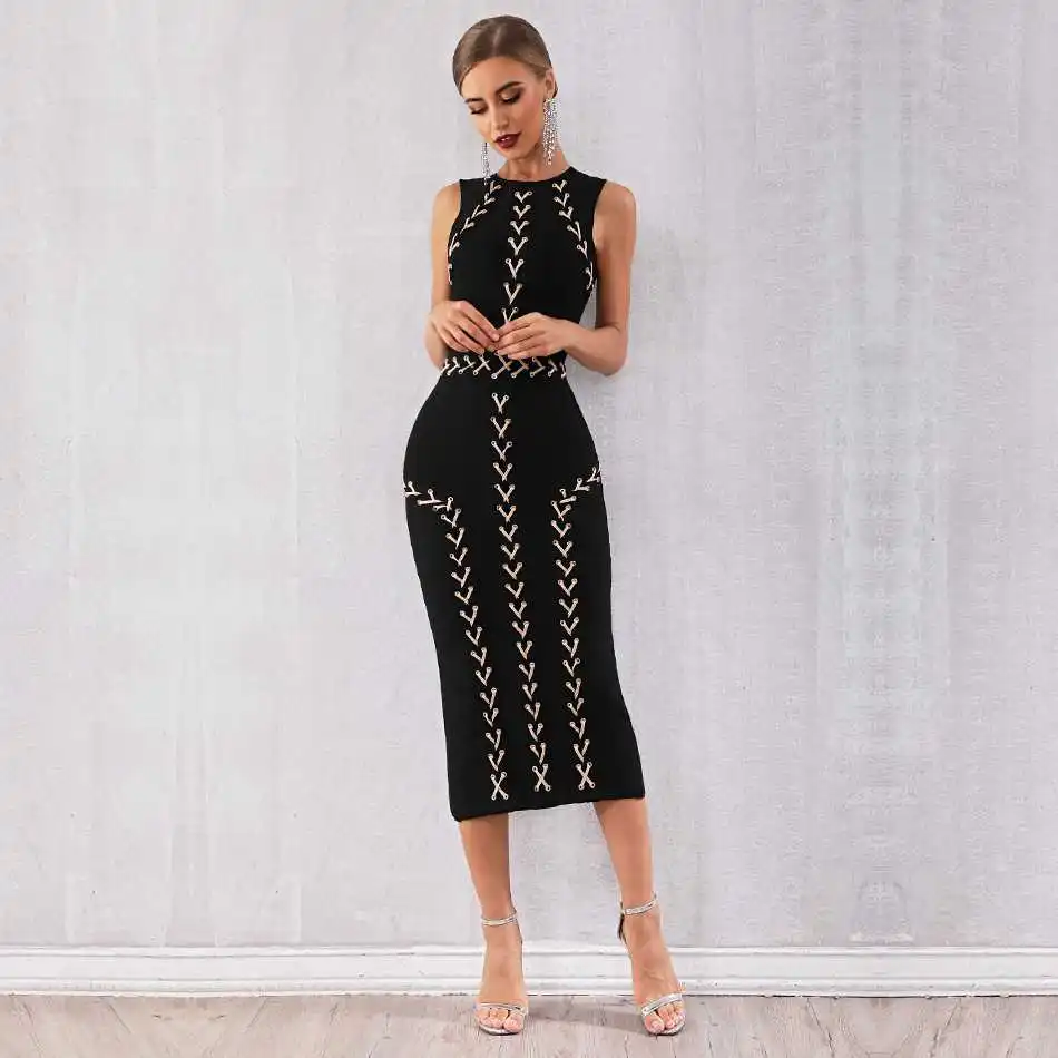 Empfohlen jgkyu Seamyla 2019 New Bandage Dress Women Elegant Lace Up Black Evening Party Dresses Vestidos Sexy Bodycon Club Wear Long Midi Dress Empfohlen jgkyu Seamyla 2019 New Bandage Dress Women Elegant Lace Up Black Evening Party Dresses Vestidos Sexy Bodycon Club Wear Long Midi Dress