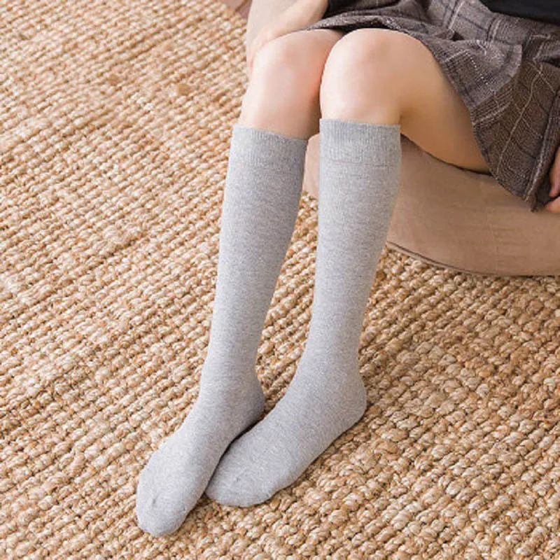 Grey stocking Модные женские эластичные длинные носки; сезон осень-зима; Повседневные Гольфы для девочек; пикантный чулок - Цвет: Grey stocking