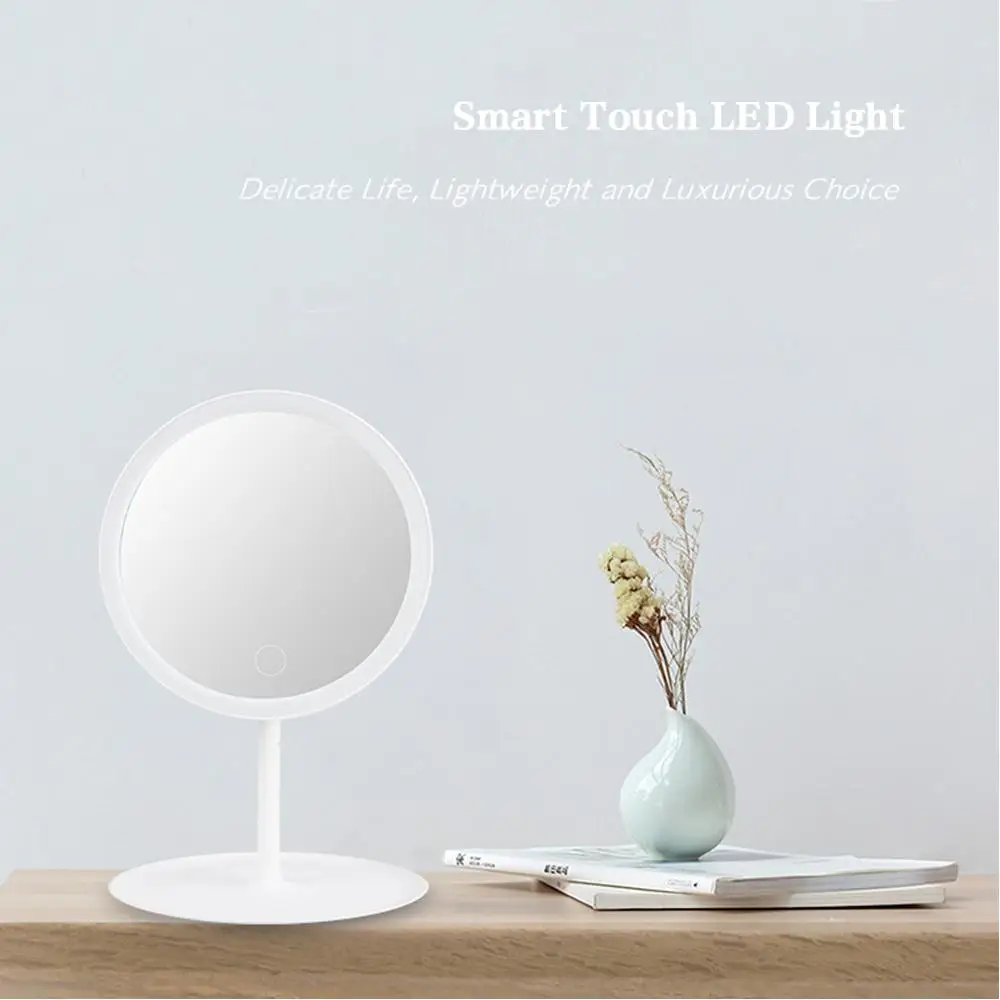 Makeup mirror Makeup Mirror With Light White LED Daylight Vanity Mirror Detachable/Storage Base 3 Modes With Light Gift USB Cable