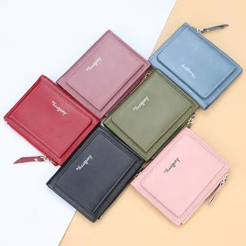 

Zipper Wallet Women Short Coin Purse PU Leather Card Holder Fashion Small Wallet Women Moneybags