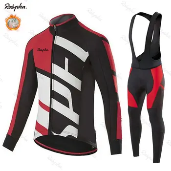 

2020 Pro Team Winter Long Sleeve Cycling Jersey Set MTB Bike Clothing Uniform Men's Thermal Fleece Bicycle Maillot Ropa Ciclismo