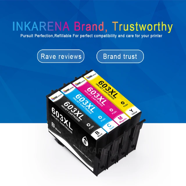 Inkaran – Cartouche D'encre 603xl T603 E603 603 Xl, Pour Imprimante Epson  Xp2100 Xp2105 Xp3100 Xp4100 Xp4105 - Cartouches D'encre - AliExpress