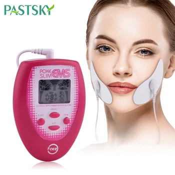 

V Face Sticker Tens Electric Massager Thin Face Lift Slimming Facial Massage Muscle Stimulator + Electrode Sticker