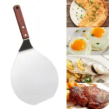 Нержавеющая сталь пиццы лопата для снега с деревянной ручкой лопатка для торта инструменты Для Выпечки Пиццы шпатель сыра пилинг Лопата для пиццы