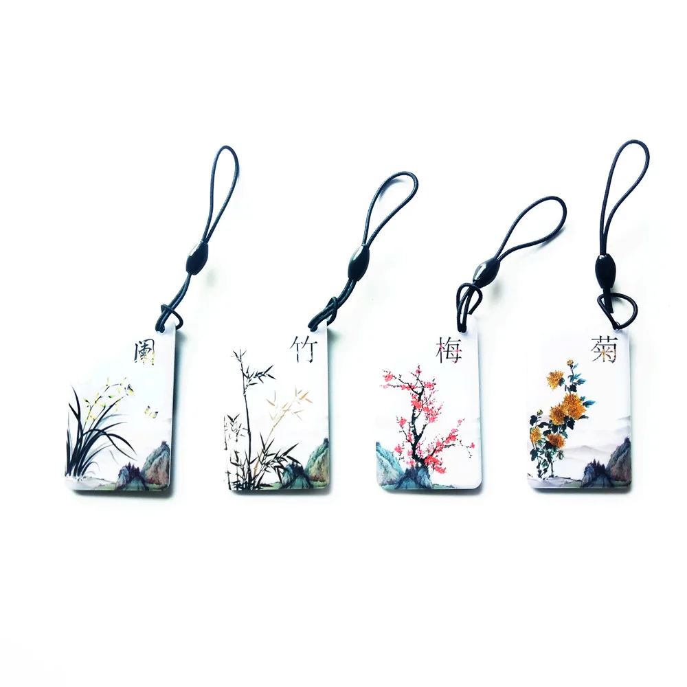 

1PCS IC M1 Classic S50 Keyfobs Tag 1K 13.56Mhz ISO14443A RFID Access Control Card Key Token Attendance Management Keychain ABS
