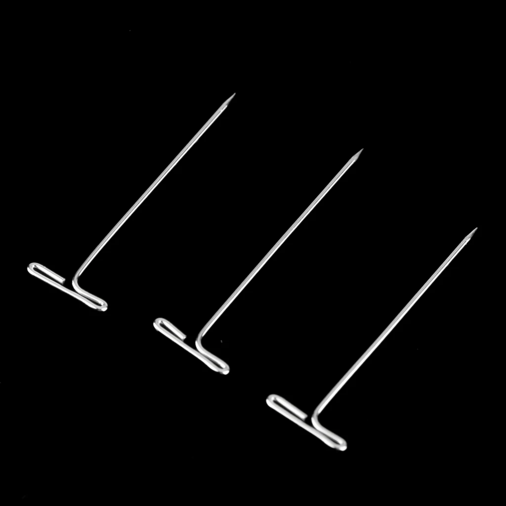 100/Set 1.5 inch Length T-Pins Needle For Fixing Wig/Hair Weft/Hair Extension/Dress Form T-pins Sewing Hair Needles Styling Tool 100/Set 1.5 inch Length T-Pins Needle For Fixing Wig/Hair Weft/Hair Extension/Dress Form T-pins Sewing Hair Needles Styling Tool