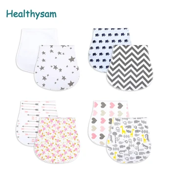 

Organic Cotton Baby Burp Cloths Extra Absorbent and Soft Babador Newborn Feeding Burp Cloth Fashionable Simple Burp Bibs Infant