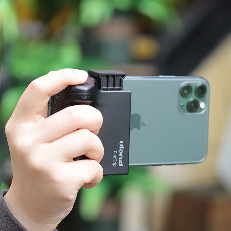 Ulanzi CapGrip Smartphone de mano Selfie de agarre de la mano de Control remoto Bluetooth teléfono obturador para iPhone teléfono Android
