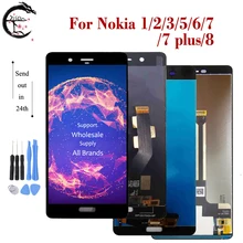 Ensemble écran tactile LCD, pour Nokia 6 7 8 N6 N7 N8 7 Plus 1 2 3 5, N1 N2 N3 N5=