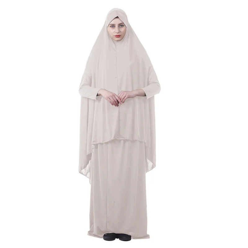 Dromiya мусульманские, исламские женщины 2 Peice Молитвенное платье Ahram Hijab Khimar Jilbab abaya Молитвенное обслуживание полное покрытие одежды
