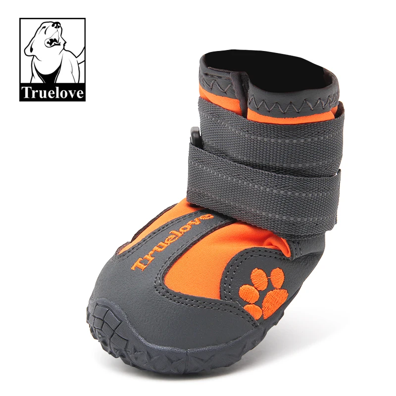 Truelove Обувь для собак водонепроницаемые противоскользящие резиновые сапоги теплые снежные Светоотражающие для маленьких питомец средних размеров спортивные тренировочные TLS3961