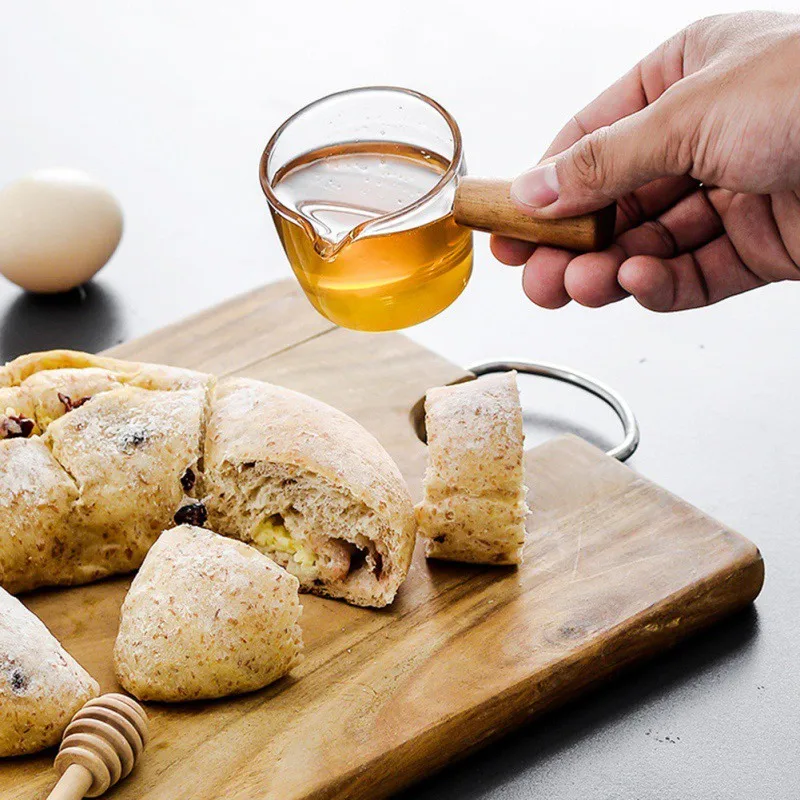 Мини Сковорода для молока с ручкой из деревянного стекла в японском стиле милая