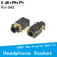 Prise casque Audio 3.5 MM, 10 pièces/lot, 6 pieds, Double piste, plaqué or, PJ342, montage en Surface PJ 342