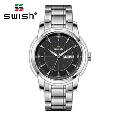 SWISH, новый продукт, мужские модные часы, мужские спортивные водонепроницаемые кварцевые часы, мужские часы, наручные часы