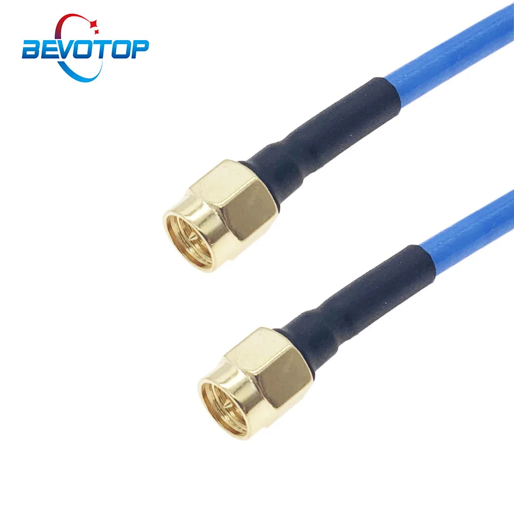 Sma macho para sma macho rf cabo coaxial rg402 cabo de teste de alta frequência 50ohm