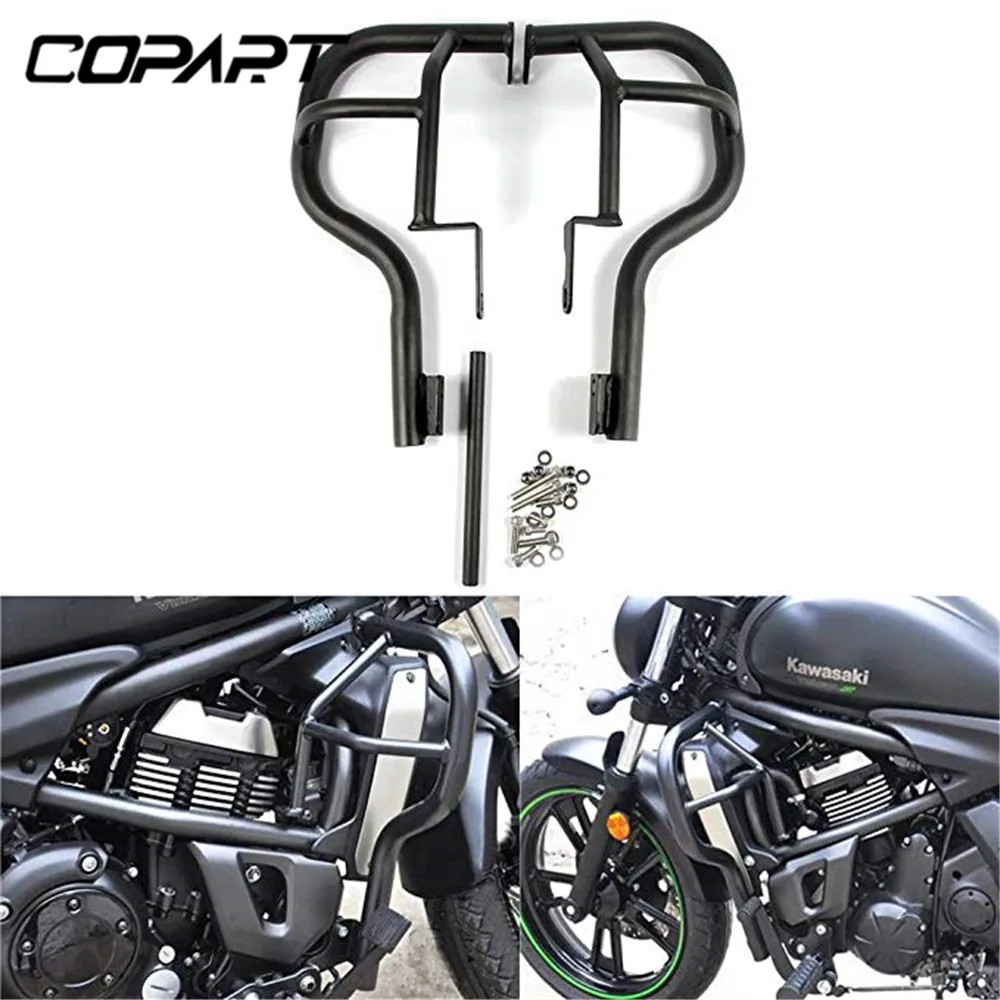 Motorfiets Bumper Motor Guard Crash Bars Stunt Kooi Protector Voor Kawasaki Vulcan S 650 VN650 EN650 2015 2016 2017 2018 zwart Motorfiets Bumper Motor Guard Crash Bars Stunt Kooi Protector Voor Kawasaki Vulcan S 650 VN650 EN650 2015 2016 2017 2018 zwart