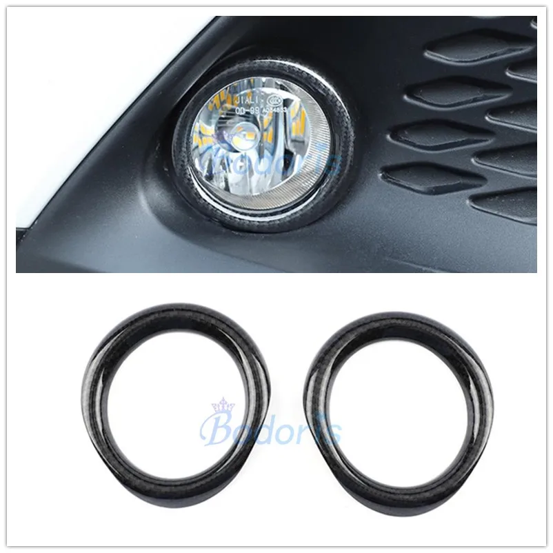 

Для Toyota C-HR CHR C HR 2016-2018 углеродное волокно, цветная передняя решетка, противотуманная фара, верхнее покрытие, отделка, Аксессуары для стайлинг...