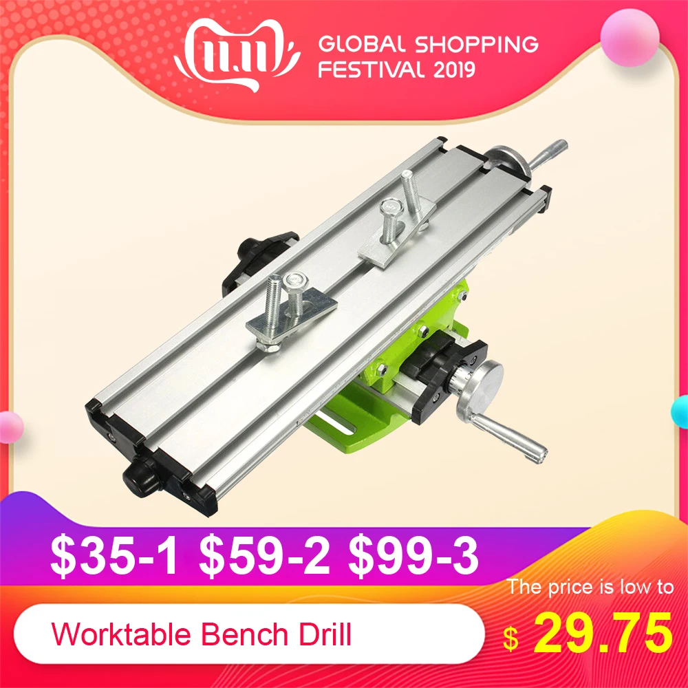 

Multi-functional Worktable Bench Drill Vise Fixture Milling Drill Table X and Y-axis Adjustment Coordinate Table For Mini Drill