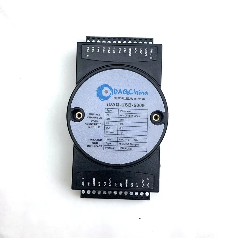 DAQ-USB-6009 сбора данных карты DAQ 8-канальный 14-bit 8AD 48k в режиме реального времени 2DA 8DI/Labview заменить NI USB-6009
