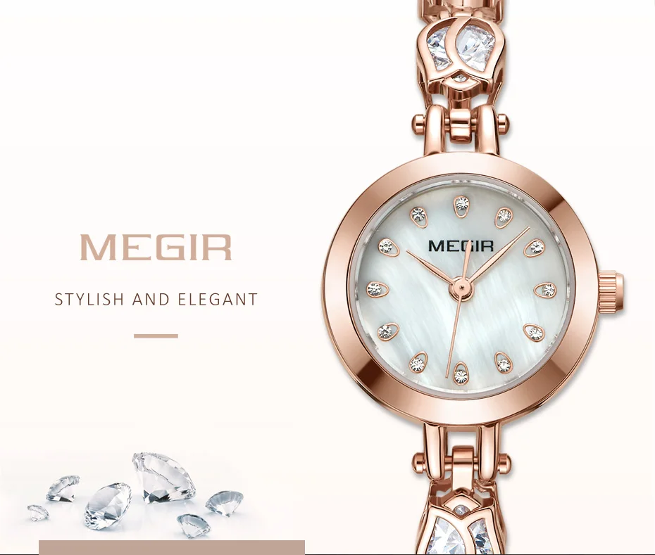 megir Quartz женские часы лучший бренд класса люкс Женские часы для влюбленных девушек наручные часы женские Relogio Feminino Montre Femme