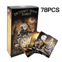 78PCS Tarot Cards English Board Game Deviant Moon Tarot English Version Magical Tarot Deck For Party Household Cards Game