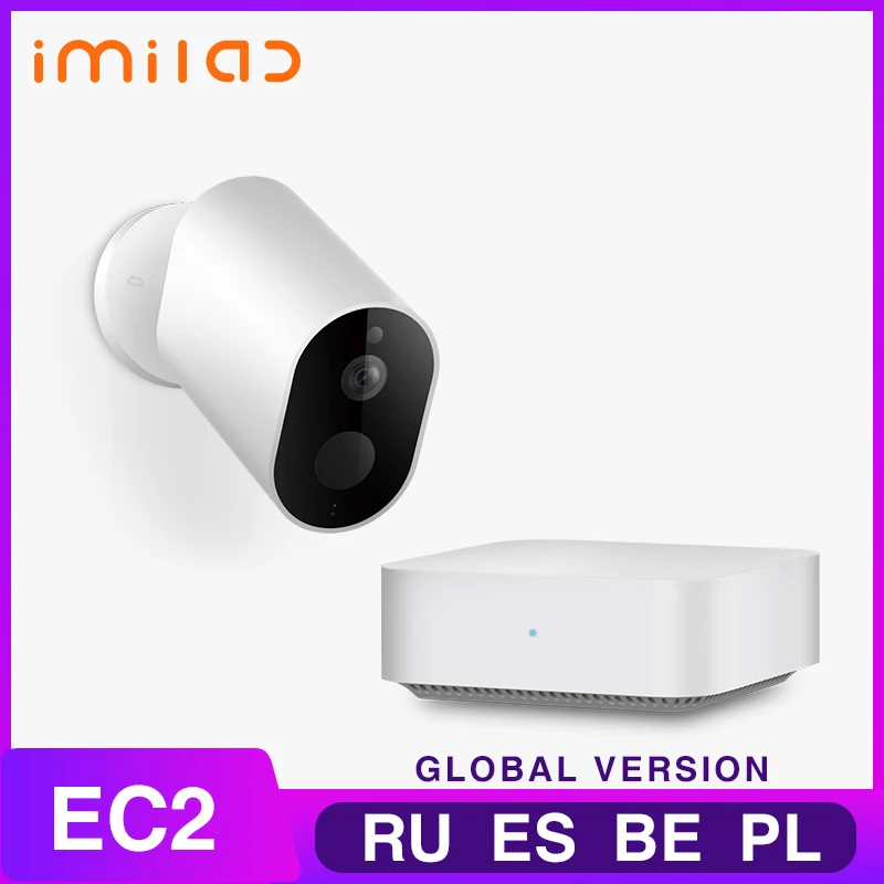 IMILAB-cámara de seguridad exterior EC2 inalámbrica, batería recargable de 1080P, WiFi, interior/vigilancia en exterior
